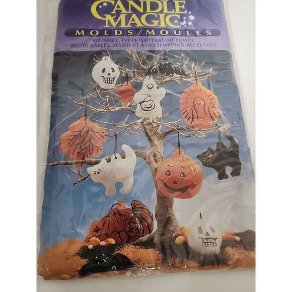 Vintage Distlefink Designs Candle Magic Halloween Candle Mold Craft Autum #51407 - Picture 2 of 6